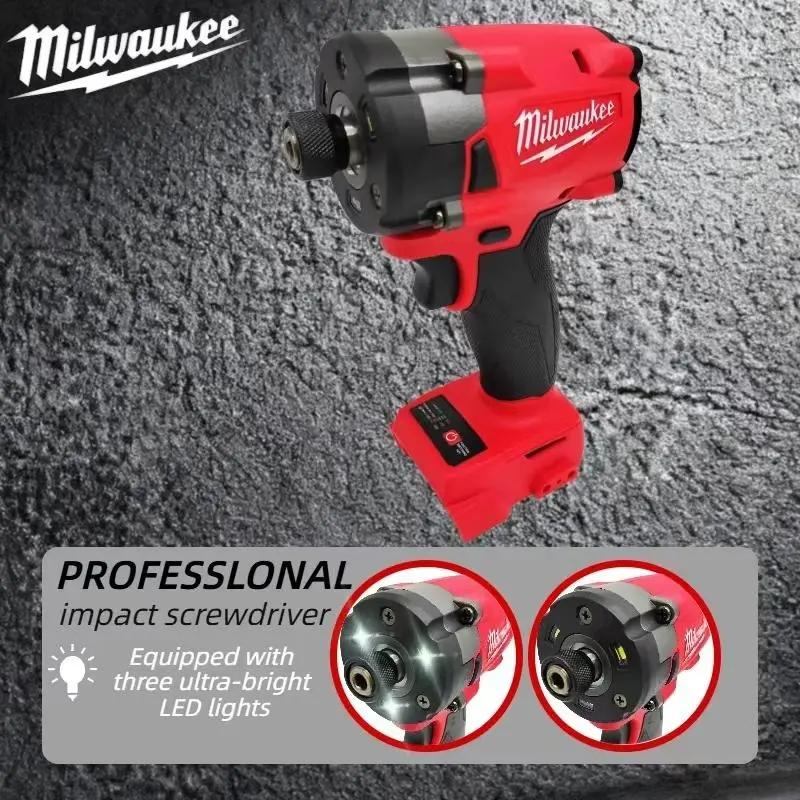 Milwaukee Cordless Impact Drill Brushless 18V Lithium High Torque Compact Electric Screwdriver