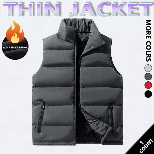 Mens Vest Jacket Warm Sleeveless Jackets Winter Waterproof black fitsZipper Coat Autumn Stand-up Collar Casual Waistcoat Brand Clothing Mens Vest Jacket Warm Sleeveless Jackets Winter Waterproof black fitsZipper Coat Autumn Stand-up Collar Casual Waistcoat Brand Clothing