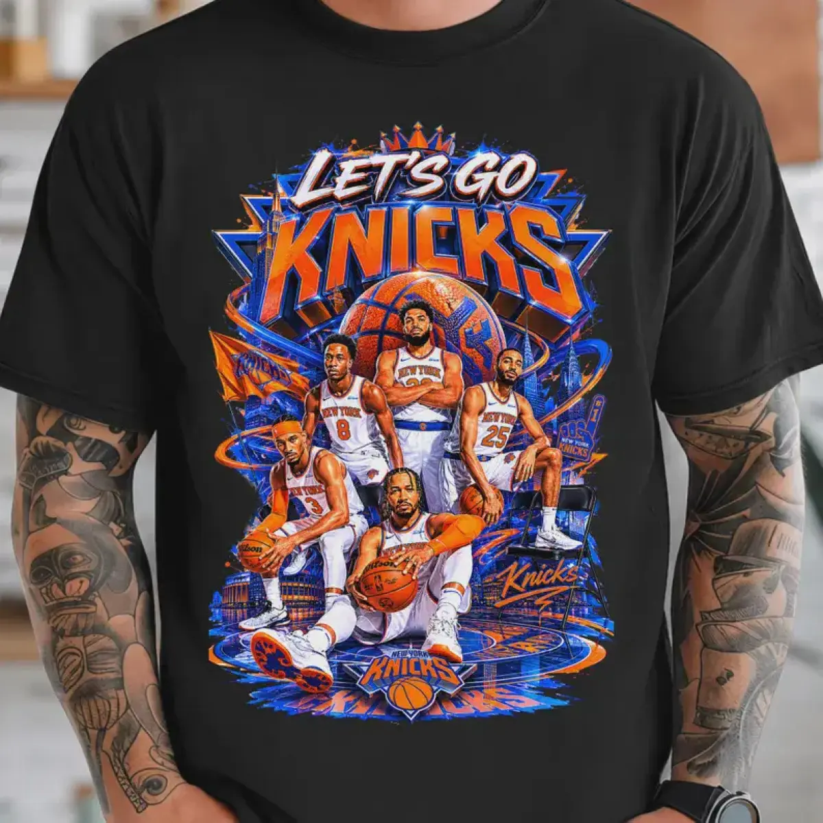 Let's Go Knicks Basketball T-shirt – Game Day Shirt