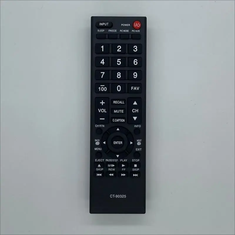 CT-90325 Universal Remote Control for Toshiba Tvs, Compatible with 55s41u, 32e200u, 32c100u1/2, 32dt1u, 55ht1, 55g310u, 19av600u, 22av600u