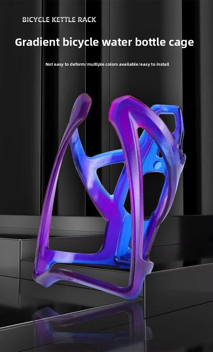 Mountain and Road Bike Water Bottle Holder Quick-Release Mount & Screw Wrench Options Black Black-Red Black-Blue Blue-Purple Hole-Free Installation Safe & Stable Plastic Resin Material