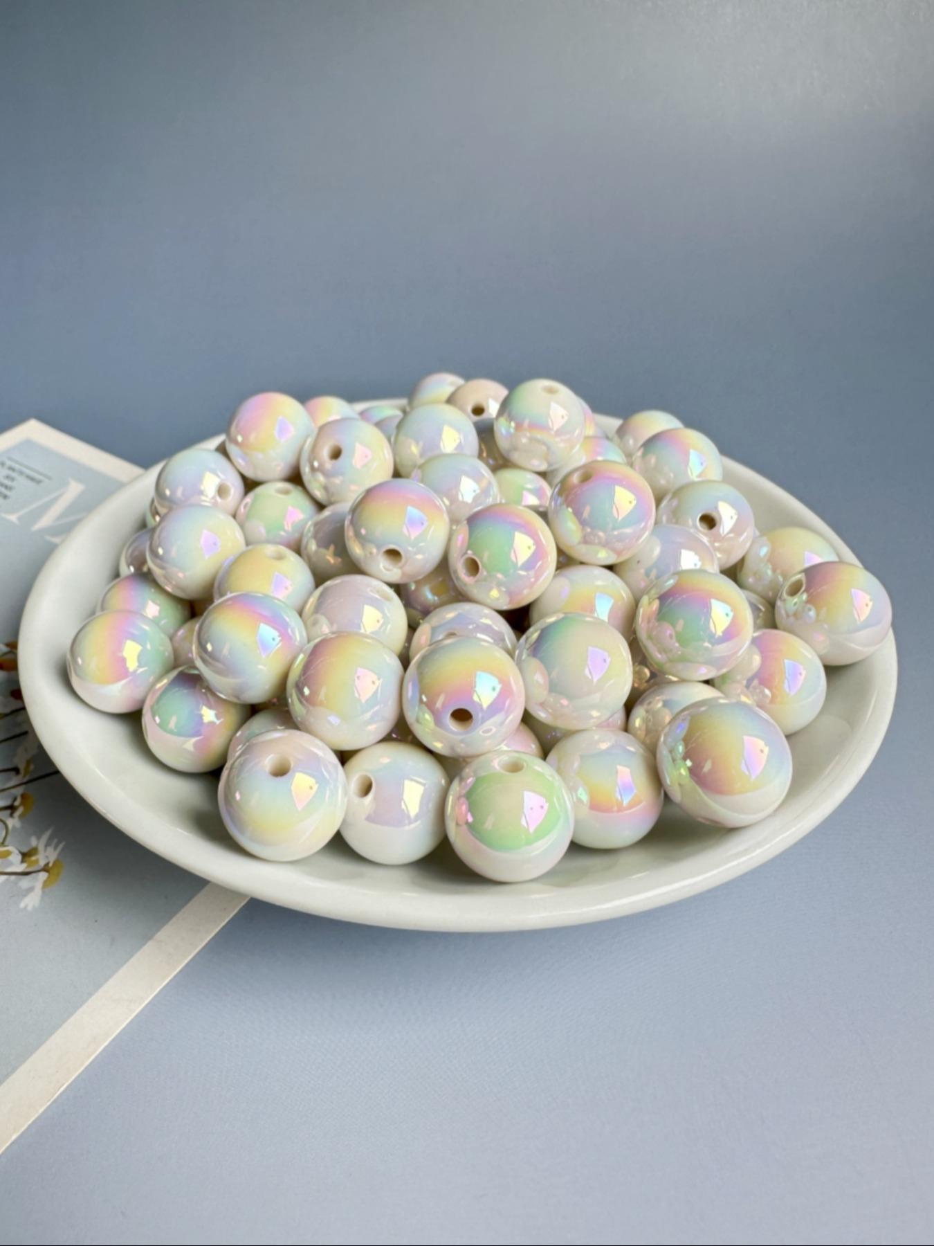 16 mm Resin Beads, Loose Beads for Necklace and Bracelet DIY Jewelry Silicone Accessory Kit, Jewelry Making Accessories Bead Set, Handmade Crafts Supplies, DIY Mixed Beads, DIY Galaxy Beads, Diy Beading Accessories