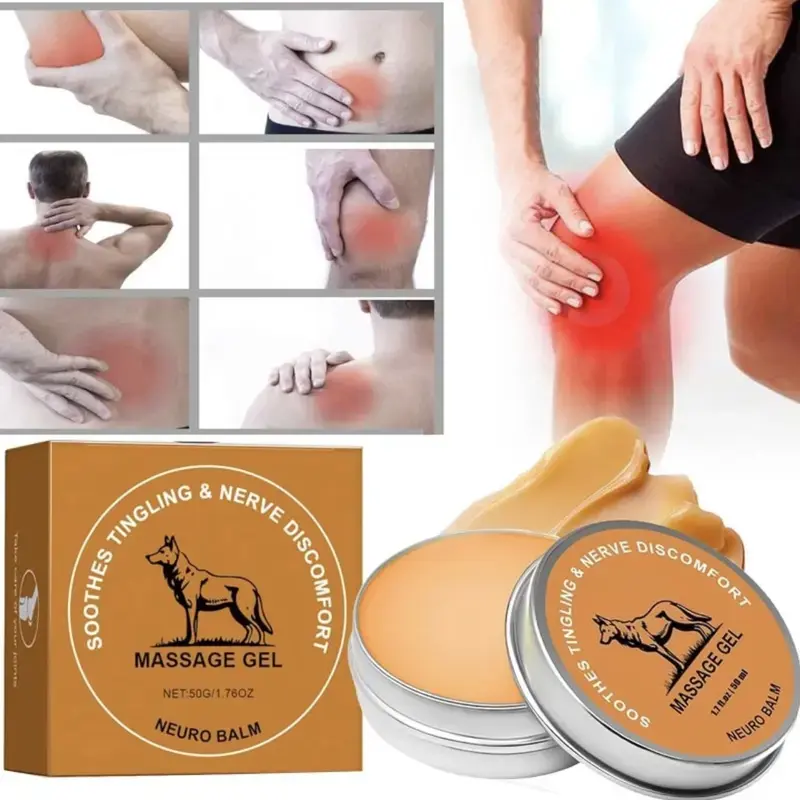 Neuro Balm Nerve Relief Health & Wellness Cream - Cooling Magnesium & Menthol Pain Relief Aid for Joints/Muscles, Herbal Base Neuropathy Solution, 50g, Therapy, Relaxation