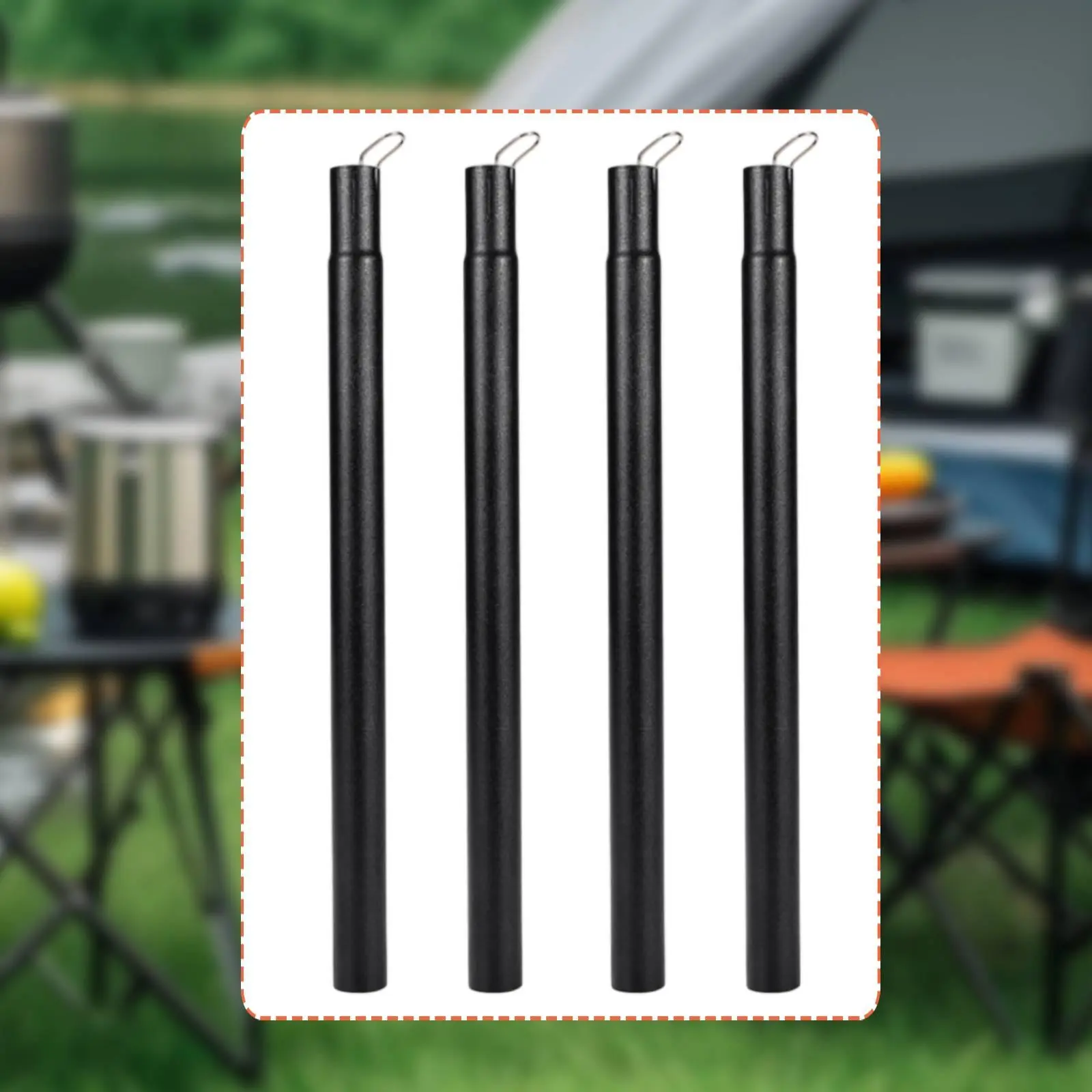4Pcs Folding Table Leg Extenders Table Height Extenders Portable Metal Desk Leg Extensions for Indoor&Outdoor Use RV Camping