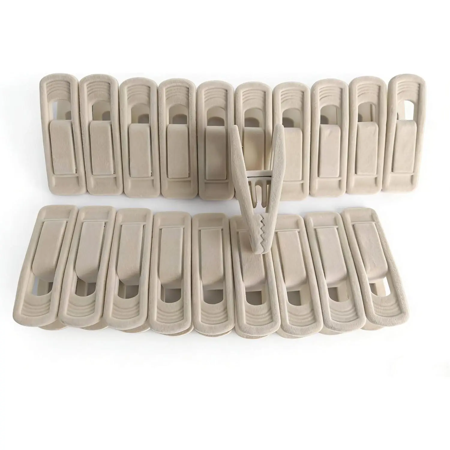 Clothes Pins, 20 Pack Heavy-Duty Hanger Clips. Anti-Slip  Grip Holds Pants, Skirts and  Clothes securely Without Slipping. Fits Felt,  and Slim Hangers Perfectly.