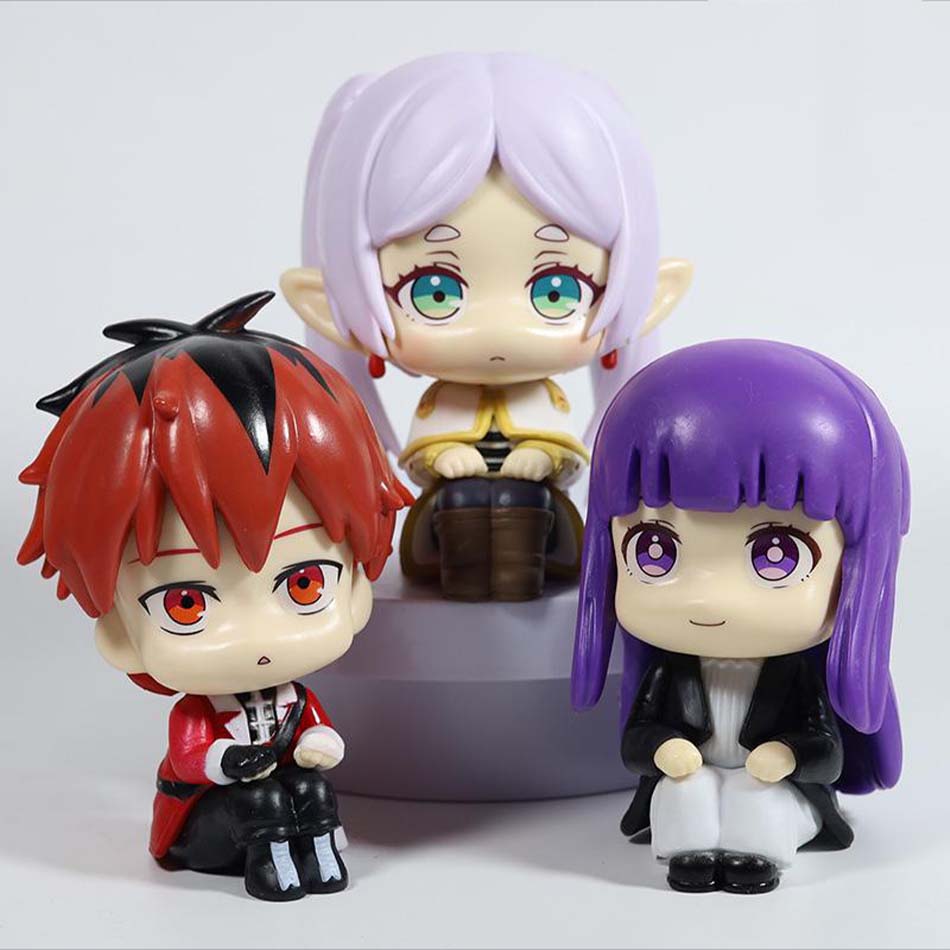 New Frieren Beyond Journey's End Anime Girl Figure Sousou no Frieren Action Figure Fern/Frieren/Huckle Figurine Model Doll Toys