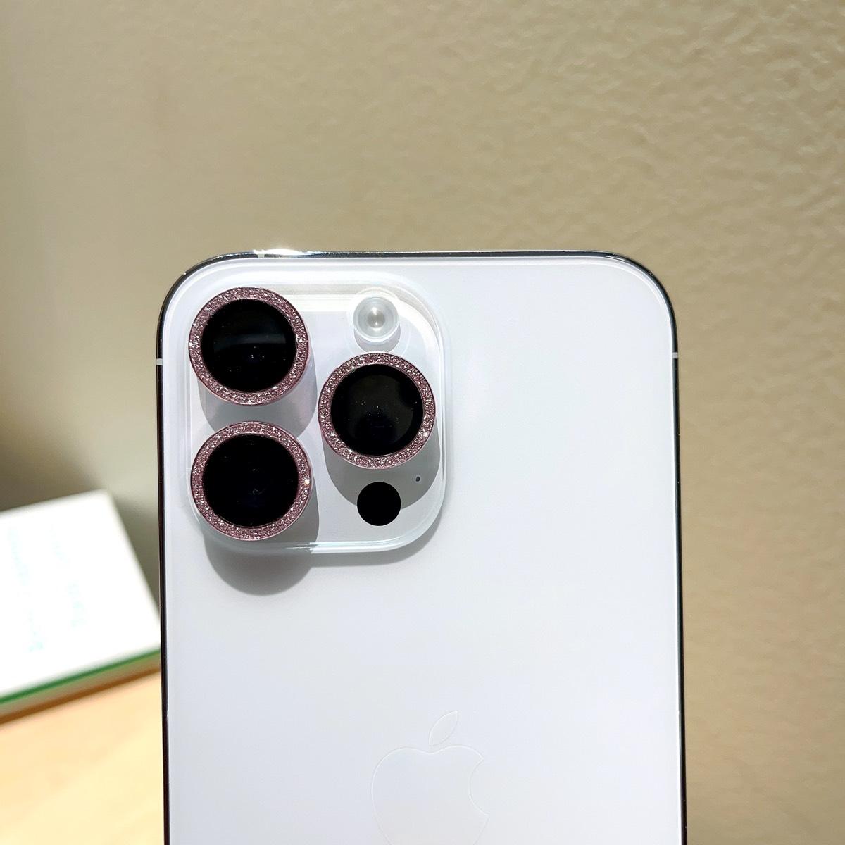 Bling metal ring camera lens protector for iPhone 15 14 13 12 11 pro Max mini rear camera lens cover metal protector ring phones casing protection dustproof flash Protective Smartphone lens  protectors