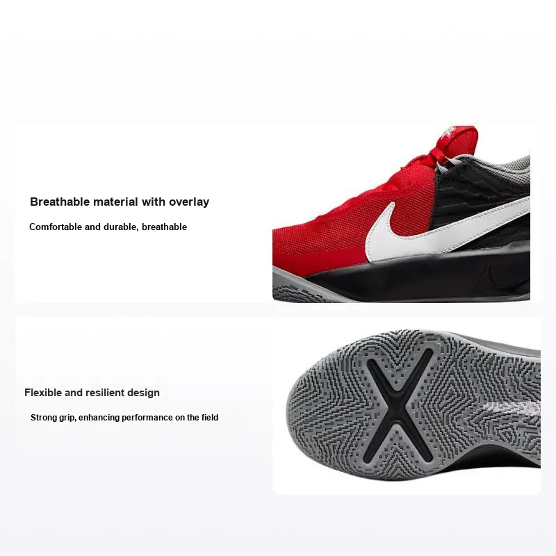 Nike Team Hustle D10 GS 'University Red Black' CW6735-607