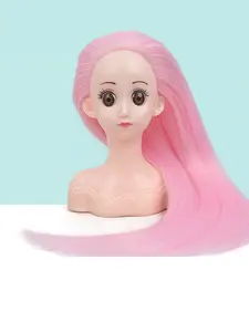Hairdressing Practice Dummy Head, Braiding and Styling Mannequin Head, Ideal for Hairdresser Training, Realistic Hair Model
