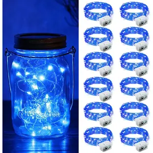 12 Pack Fairy Lights Battery Operated, 7ft 20 Mini LED Fairy String Lights Silver Wire 3 Modes for DIY, Parties, Wedding, Bedroom, Halloween Christmas Decoration Bluefidget toys