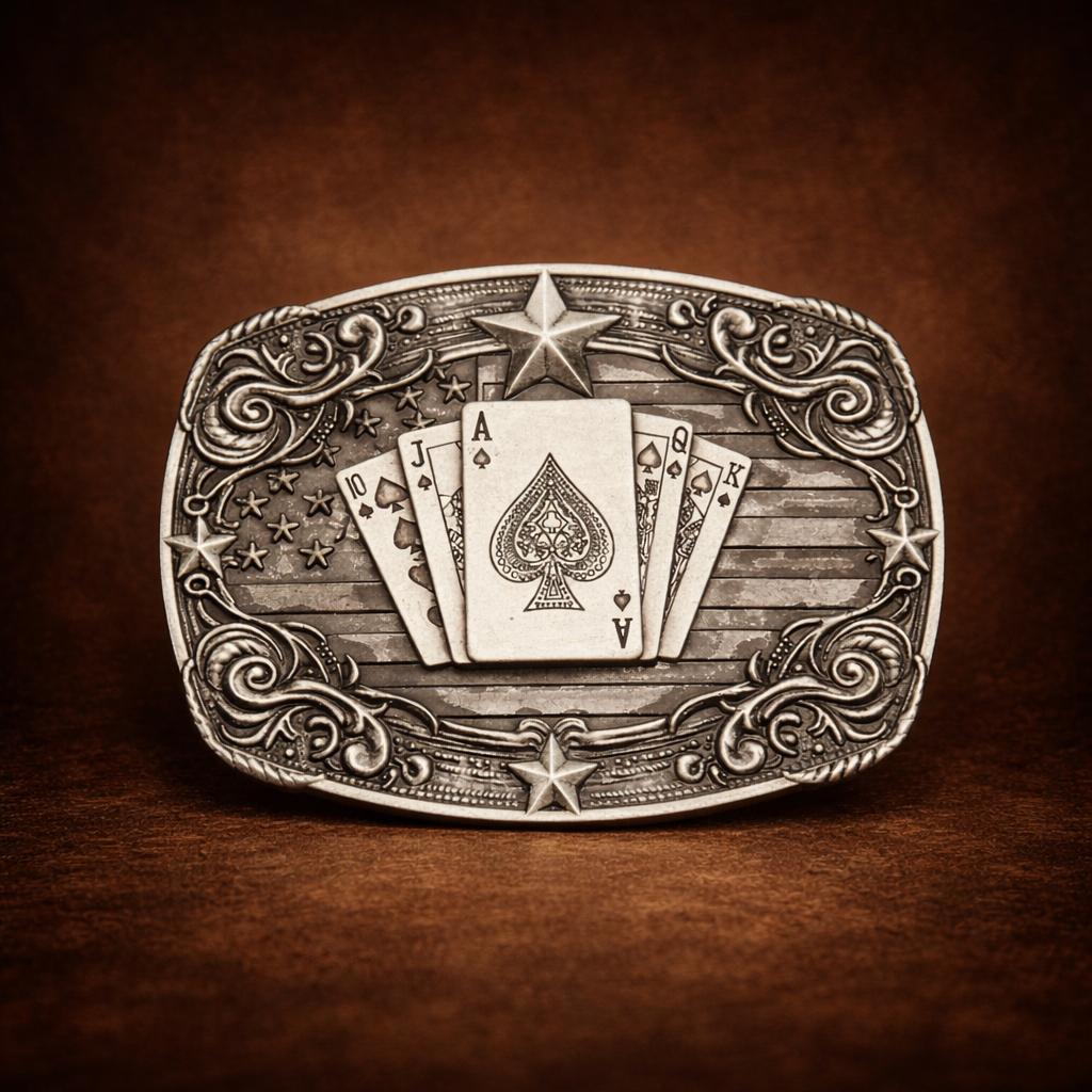 Western Belt Buckle for Men & Women, Vintage Cowboy Cowgirl Rodeo Buckle, Texas Longhorn Bull Goat Poker Horse Design, Retro Oval Metal Belt Buckle for Jeans, Country Western Fashion Accessory Gift