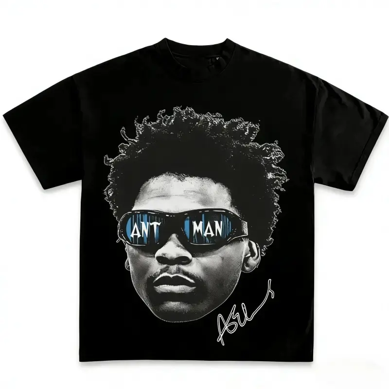 Anthony Edwards Patterned T-Shirt – Casual Sweet Style Unisex Pullover Basketball Pattern Shirt