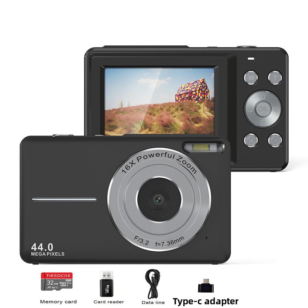 Camera 2.4inch Display Screen Digital High-Definition Camera Small Portable CCD Student Telephoto Camera