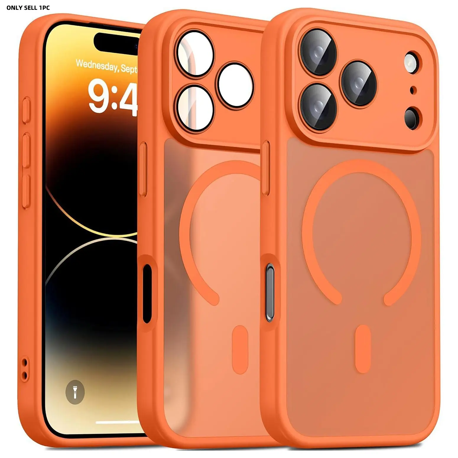 Designed for iPhone 17 Pro Max 11 Pro Max Air Plus Case Cover, Shockproof Smartphone Casing, Compatible with Magnet, Camera Protection Protective Shockproof Cellphone Accessory Translucent Matte Anti-Slip Phone Case Support Wieless Charging