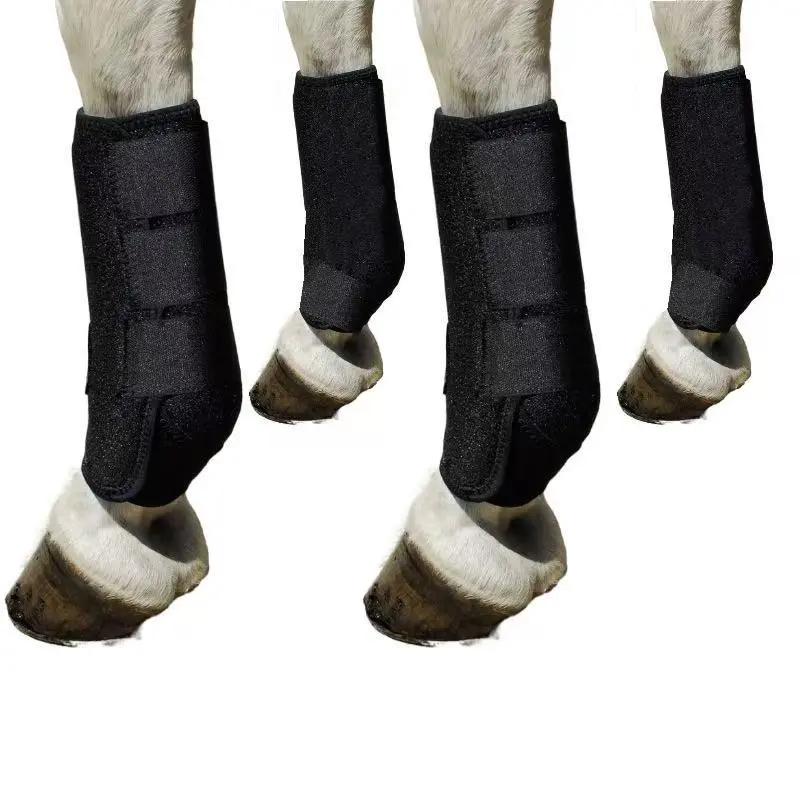 1 set ( 4pc ) Breathable Horse Boots - Ultimate Comfort and Durability for Active Horses, Equestrian Gear