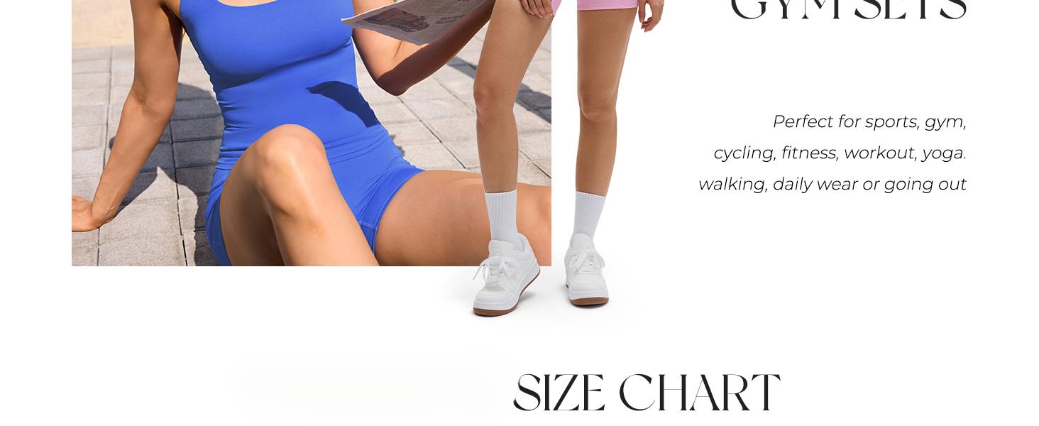 Women 2 Piece Workout Sets Halter Neck Padded Yoga Tank Tops High Waisted Biker Shorts with Pockets