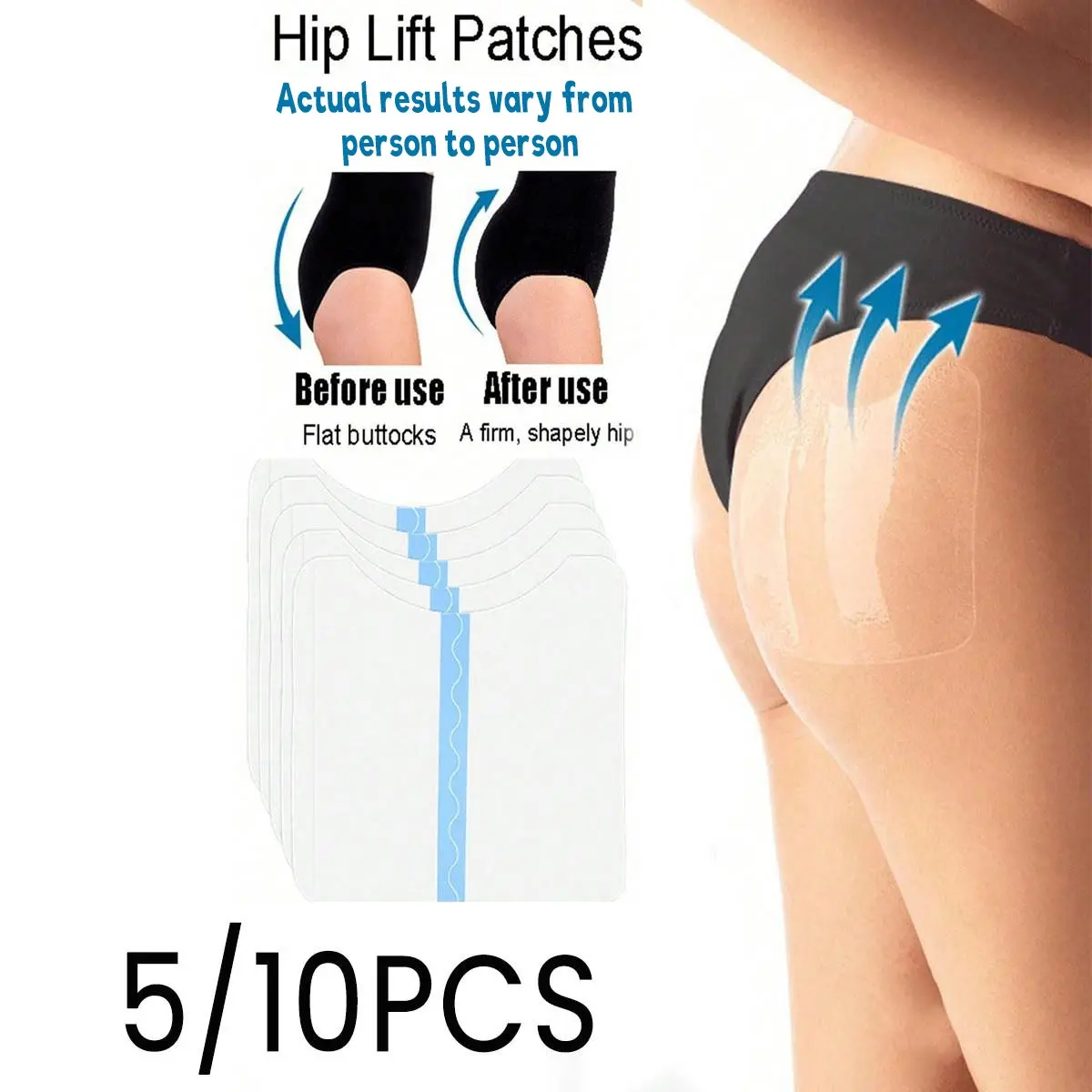 5/10 Pairs Invisible Thigh Lifting Stickers, Anti-Scratch PU Material, High-Quality Body Care, Suitable for Inner Thigh & Abdomen