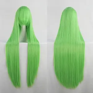 Code Geass C.C CC Empress 100cm 39" Green Long Straight Anime Cosplay Wig