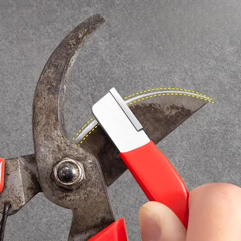 [Tungsten Diamond Ceramic Sharpener Tool] Knife Sharpener Professional Kitchenware Kitchen Sharpening Stone Tungsten Diamond Ceramic Sharpener Tool Garden Shear Sharpening Stone, Versatile Tool for Sharpening Various Blades