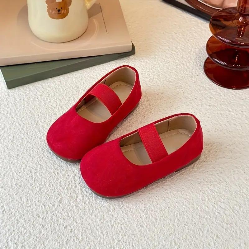 NewGirls' Slip-On Flats - Soft Pastel & Vibrant colors (Pink, Yellow, Red, Green,) - Lightweight Breathable Shoes with Cushioned PU Insole - First Walkers Toddler Girls Shoes for Everyday, Parties, Vacations - Easy Slip-On Closure, Shoes for Girls （gift）