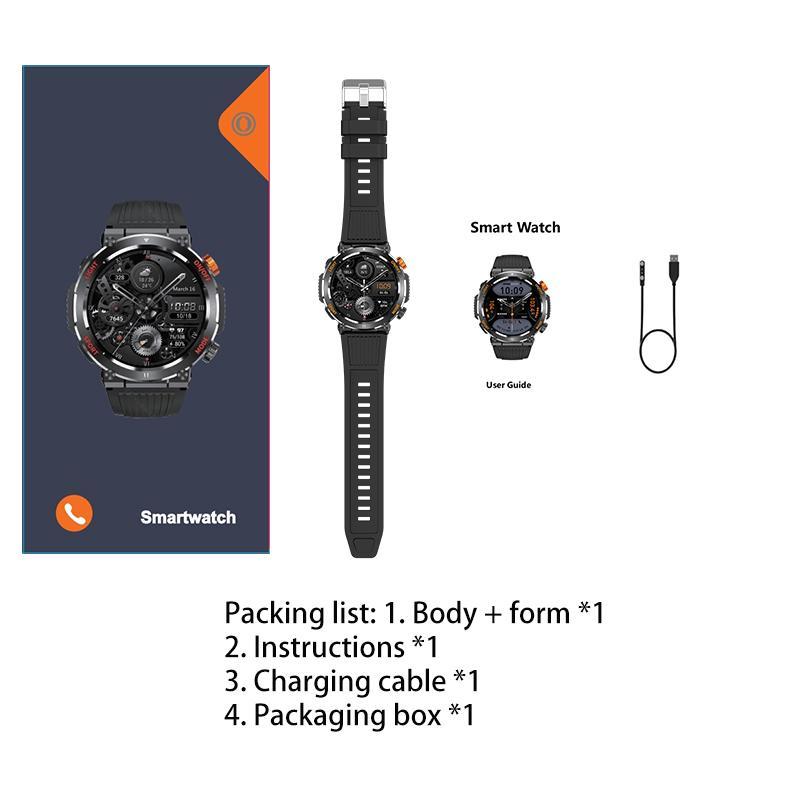 1.46 Inch HD Screen Smartwatch, Ultimate Outdoor Smartwatch, Outdoor Sports Fitness Tracker, Wireless Receiving & Calling Bluetooth Multi-sport Mode Pedometer, Waterproof Multifunctional Watch with LED Light for Android/iOS Men & Women 1.46 Inch HD Screen Smartwatch, Ultimate Outdoor Smartwatch, Outdoor Sports Fitness Tracker, Wireless Receiving & Calling Bluetooth Multi-sport Mode Pedometer, Waterproof Multifunctional Watch with LED Light for Android/iOS Men & Women