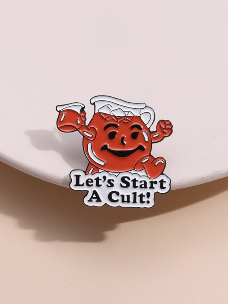 Cartoon Water Bottle Design Brooch, 2024 New Style Cute Clothes Badge, Enamel Pin Suitable for Backpacks, Jeans, Scarves, Hats Decoration, Trendy Brooch for Birthday Gift