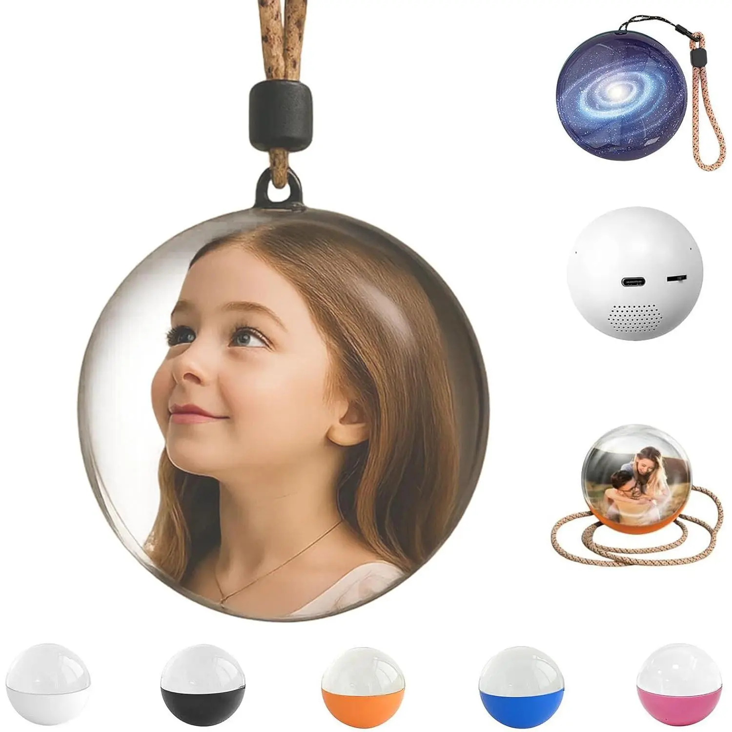WiFi Smart 3D Crystal Ball LED Night Light - SD Card Support, Video Upload, iOS Personalization, Tabletop Decor, Personalized Treasure for Home & Party