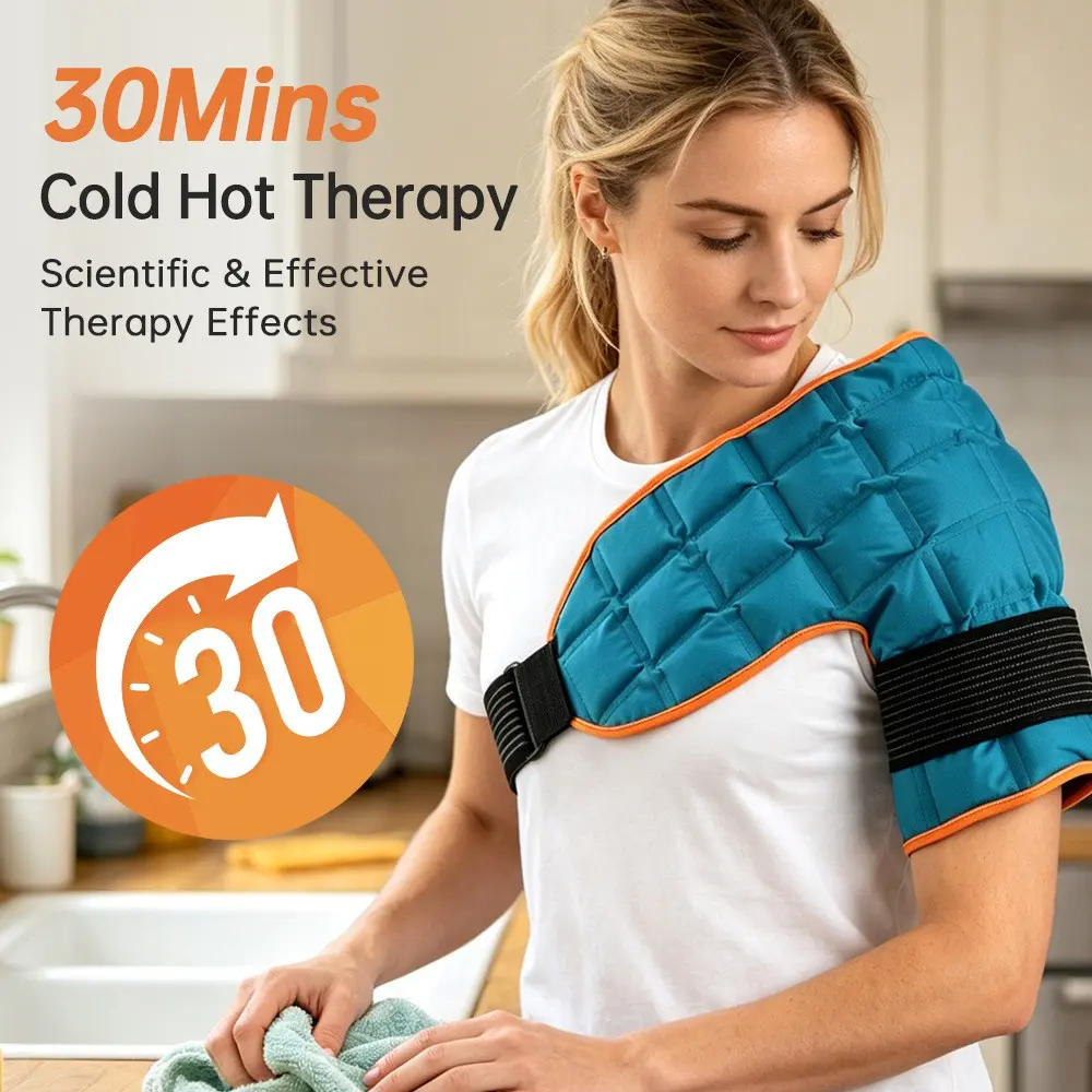 1Pc Shoulder Brace with Reusable Cold & Hot Ice Pack, New Pain Relief Shoulder Pad, Reusable for Men & Women, Ideal for Rotator Cuff & Post-Workout Recovery