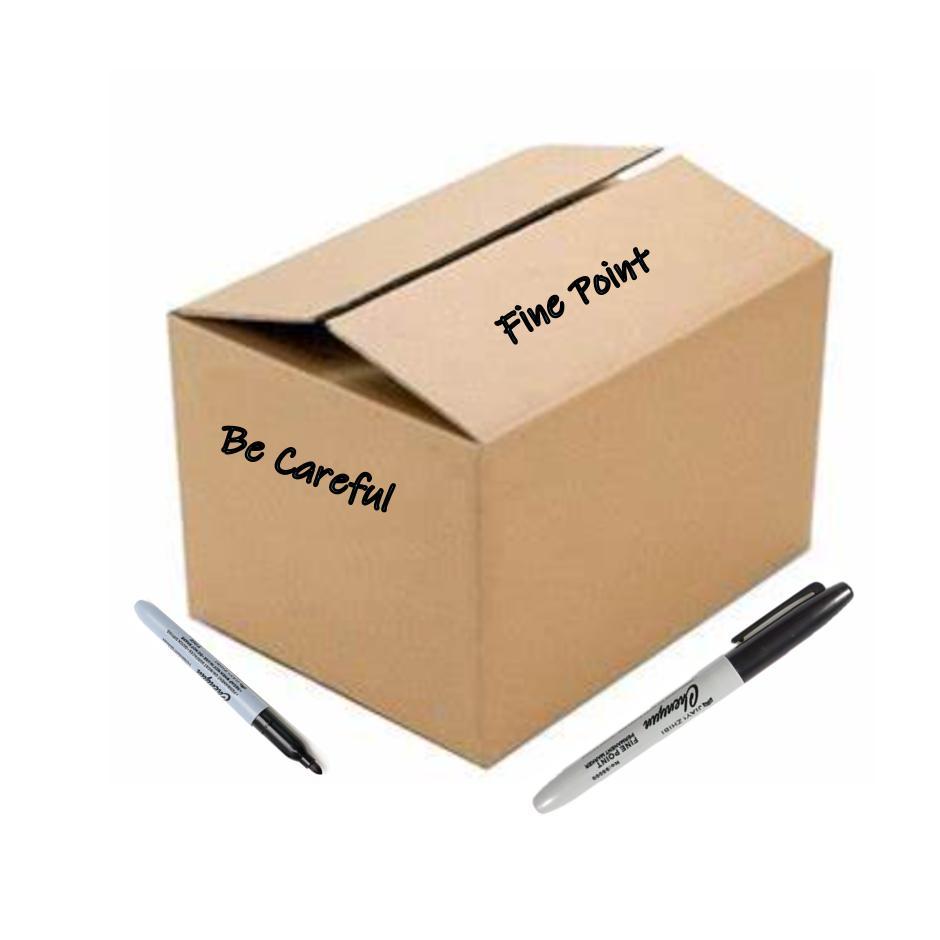 Black Permanent Marker Pen, 12pcs Waterproof Quick Drying Marker Pen, Smooth Writing Pens, Fine Tip Marker Pen for Office School Students, Valentine's Day Gift, Quick Dry Pens