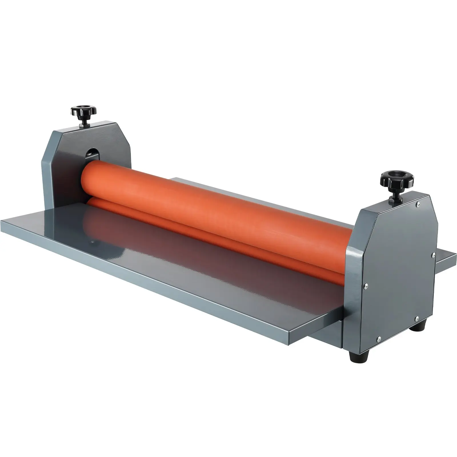 Summerfinds Manual Cold Laminate Machine, 25.5in (648mm) Vinyl Photo Laminator with Adjustment Bracket, Iron Frame, No Power Supply, 1.38in Adjustable Laminating Thickness, 83x41x25cm, Ideal for Book Cover, Advertising Photograph, Calligraphy and Painting