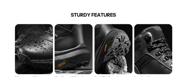NORTIV 8 [HydroTrek] Men's High-Top Waterproof Lightweight and Breathable Trekking Boots Outdoor Shoes Hiking Sneakers