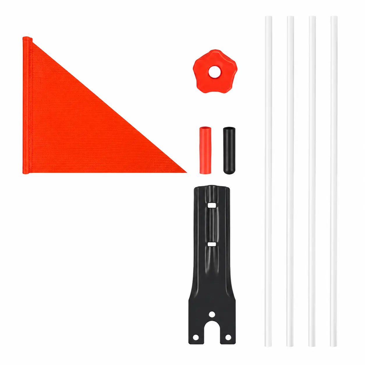 Durable Solid Fiberglass Safety Flagpole for Kids’ Bicycles – High-Visibility Reflective Bike Flag Kit for Children Ages 3–12, Easy Clip-On Mount, Weather-Resistant Design, Ideal for Commuting, School Rides, and Outdoor Cycling Safety