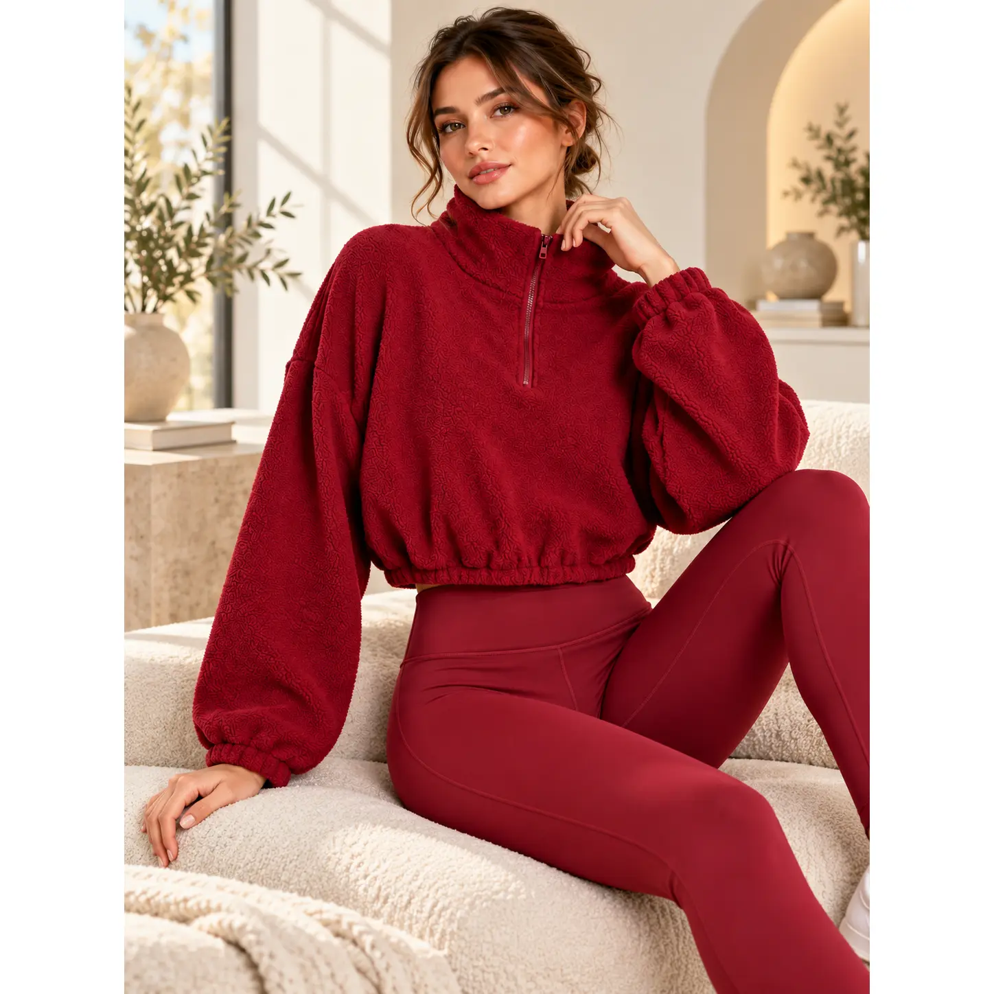 Women's Fleece Lined Jacket – Full Zip Athletic Track Jacket, Warm Lightweight Outdoor Running Jacket for Women, Fall Winter
