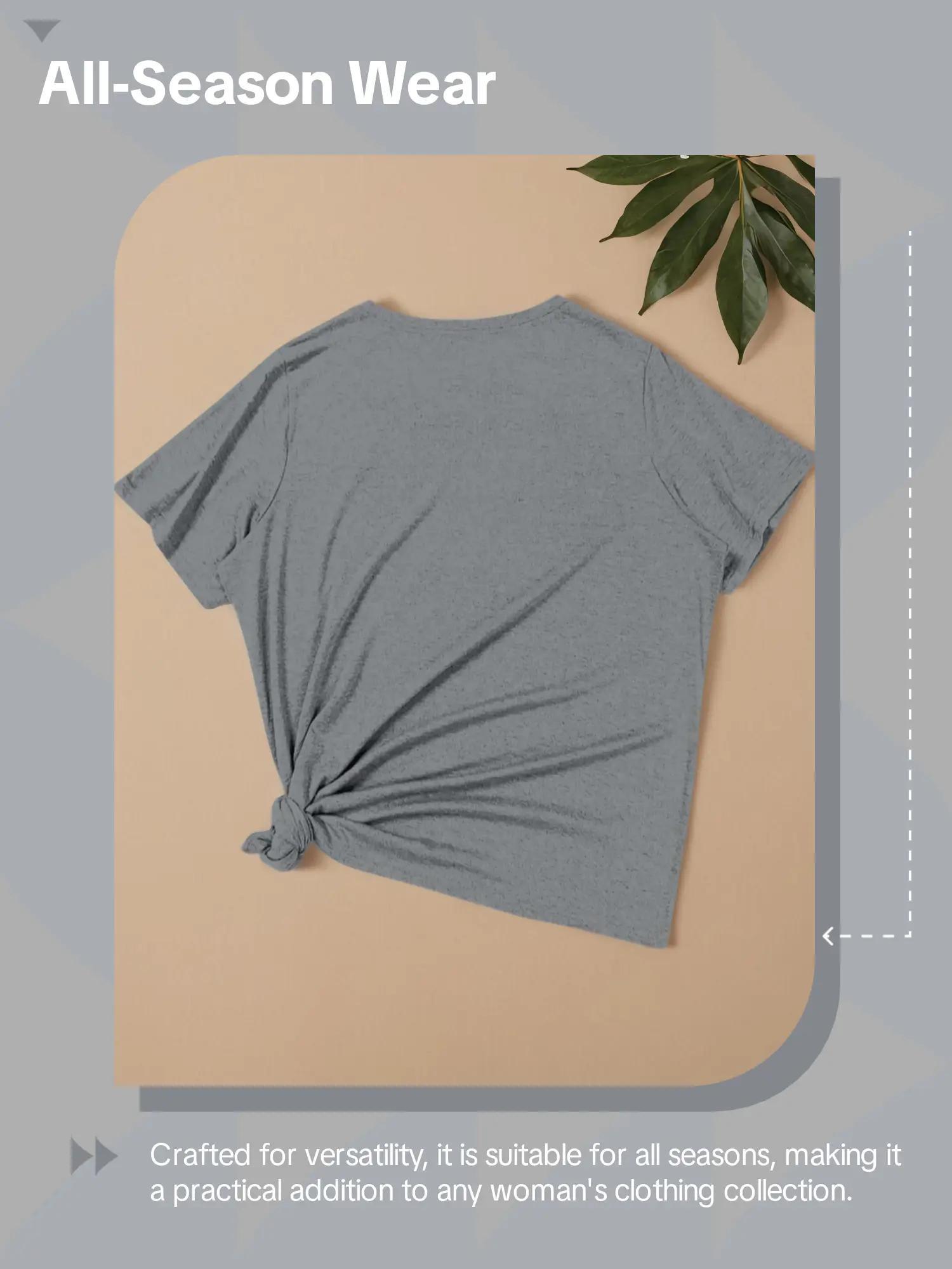 【Plus Size】 Cartoon Cat Print Round Neck Tee, Casual Short Sleeve Crew Neck T-shirt for Daily Wear, Women Clothing for All Seasons