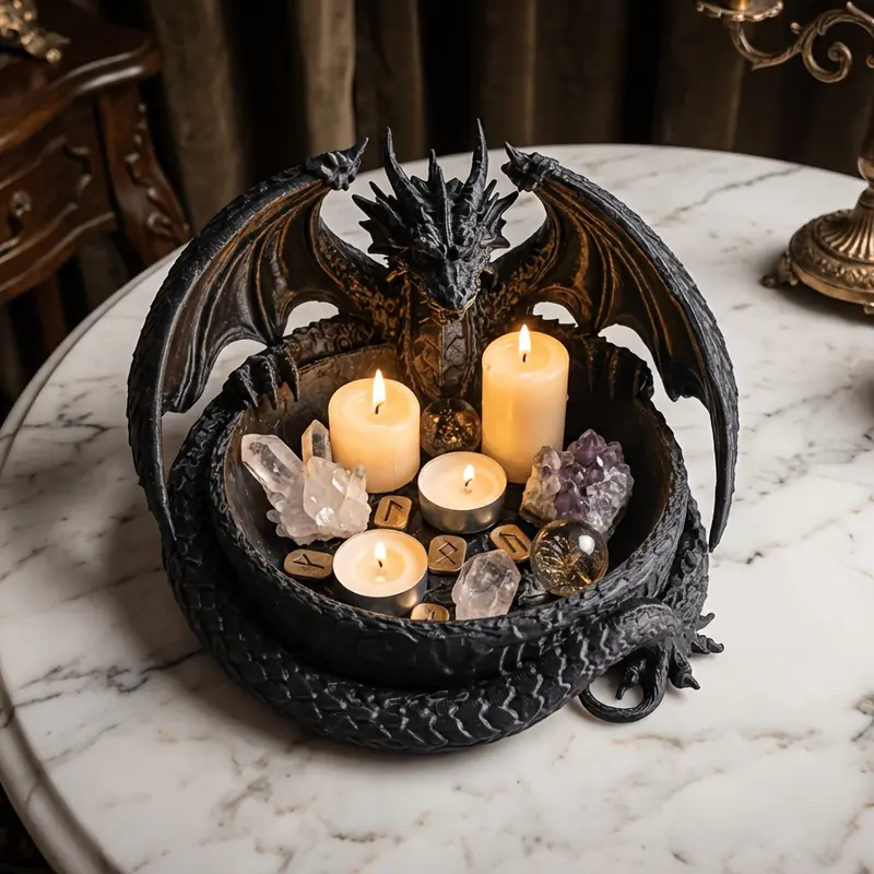 "Dragon'S Nest" Is A Multifunctional Desktop And Entryway Storage Tray Organizer, Perfect For Storing Everyday Essentials Such As Keys, Coins, And Rings, And Can Also Be Used As A Jewelry Tray (Not For Food Contact)