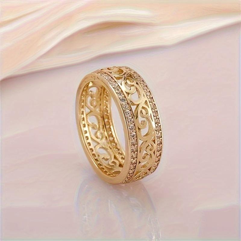 Elegant Timeless Pattern Birthstone Stackable Ring - Anniversary, Engagement, Wedding & Bridal Jewelry | High-Quality Women’s Accessories for Festive & Daily Wear