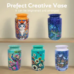 162-Piece 3D Puzzle Vase Decoration, Abs Material, Home Decor, Desktop Ornament, Ideal for Living Room, Beach Room, Holiday Table, Perfect Gift