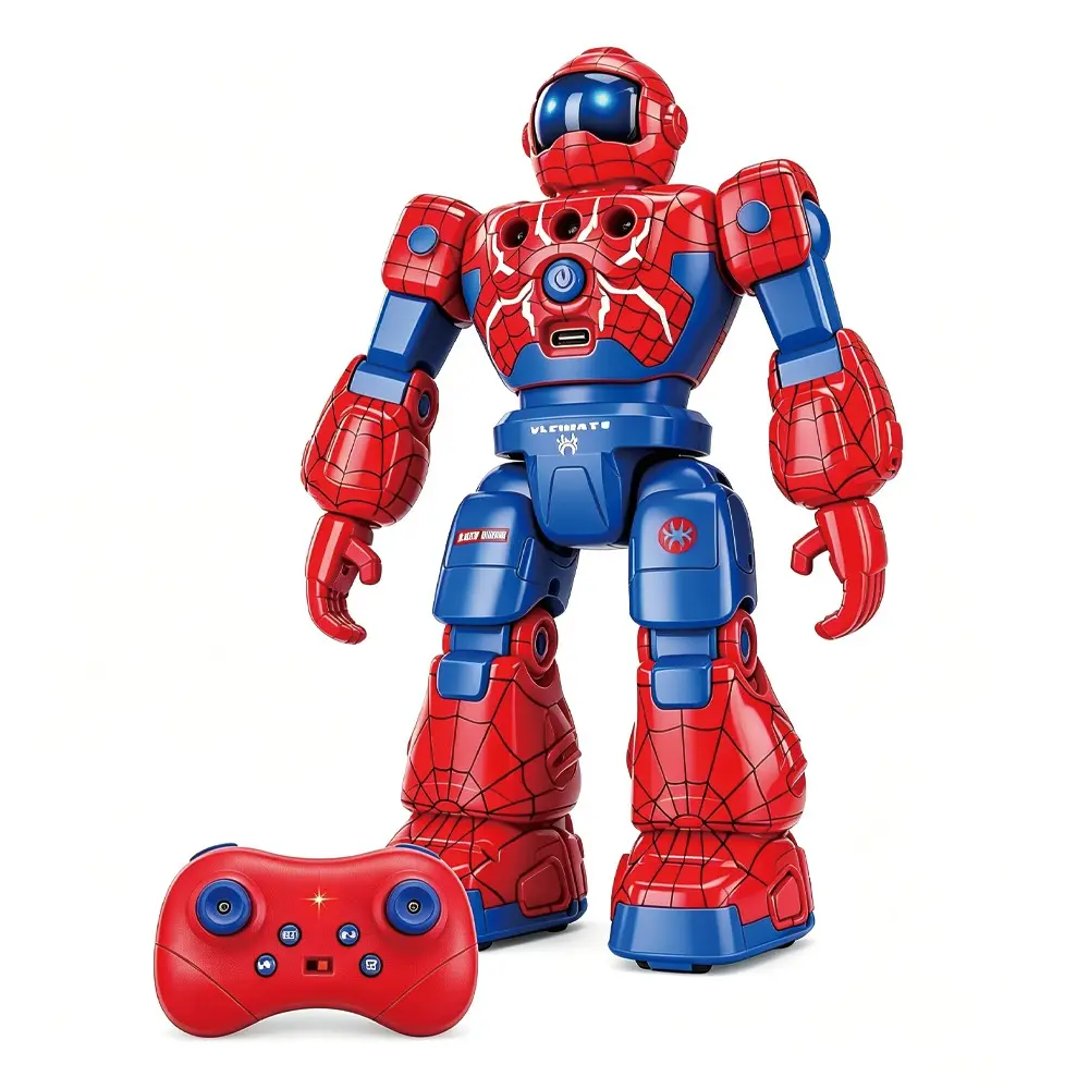 Spider Robot Toy for Kids, Programmable Remote Control, Gesture Sensing, Walks, Sings, Dances, Rechargeable, Birthday Gift, Funny Robot Design, Needs Aa Batteries