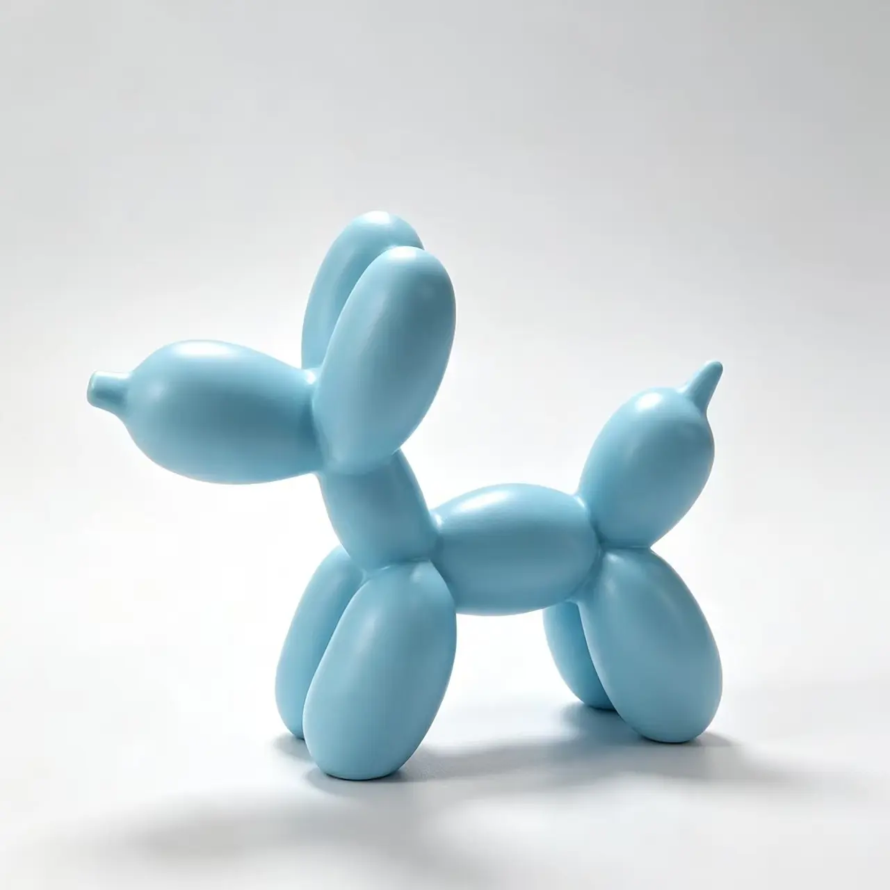Mini Balloon Dog Art Sculpture, Sculpture Desk Decor, Unique Decorative Animal Statue for Home and Office, Cute Gift Idea for Dog Lovers
