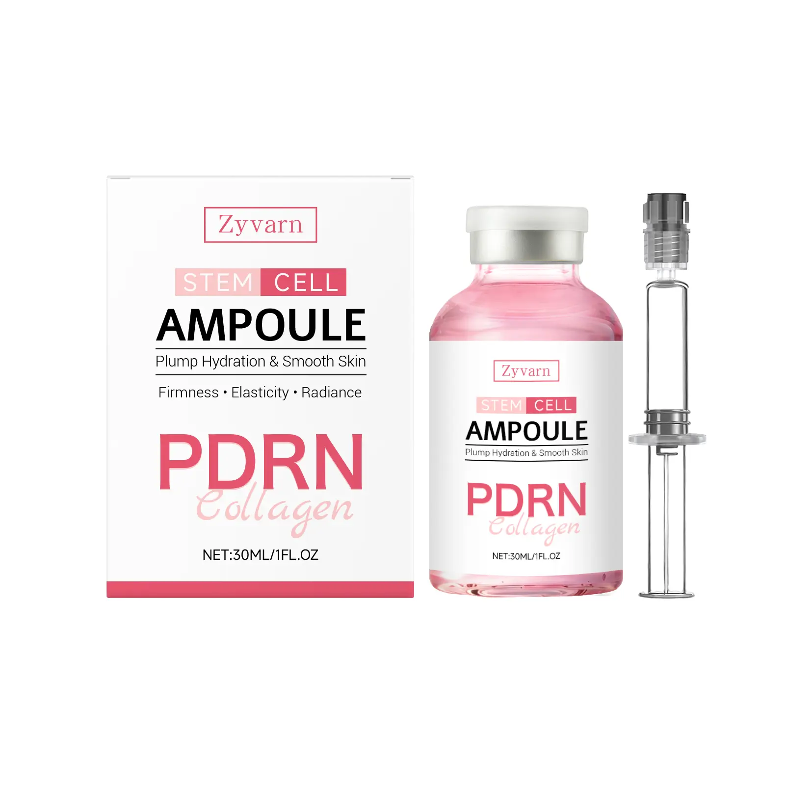 30ml PDRN Collagen Ampoule Serum - Moisturizing Facial Skincare Essence for Elastic, Radiant Skin Daily Use