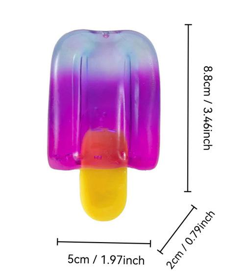 2026 New Ultra Soft Popsicle Squeeze Sensory Toy for Anxiety Relief Stress Relaxation Calming Fidget Hand Toys for Adults Kids Fun Sensory Play ADHD Autism Focus Tools