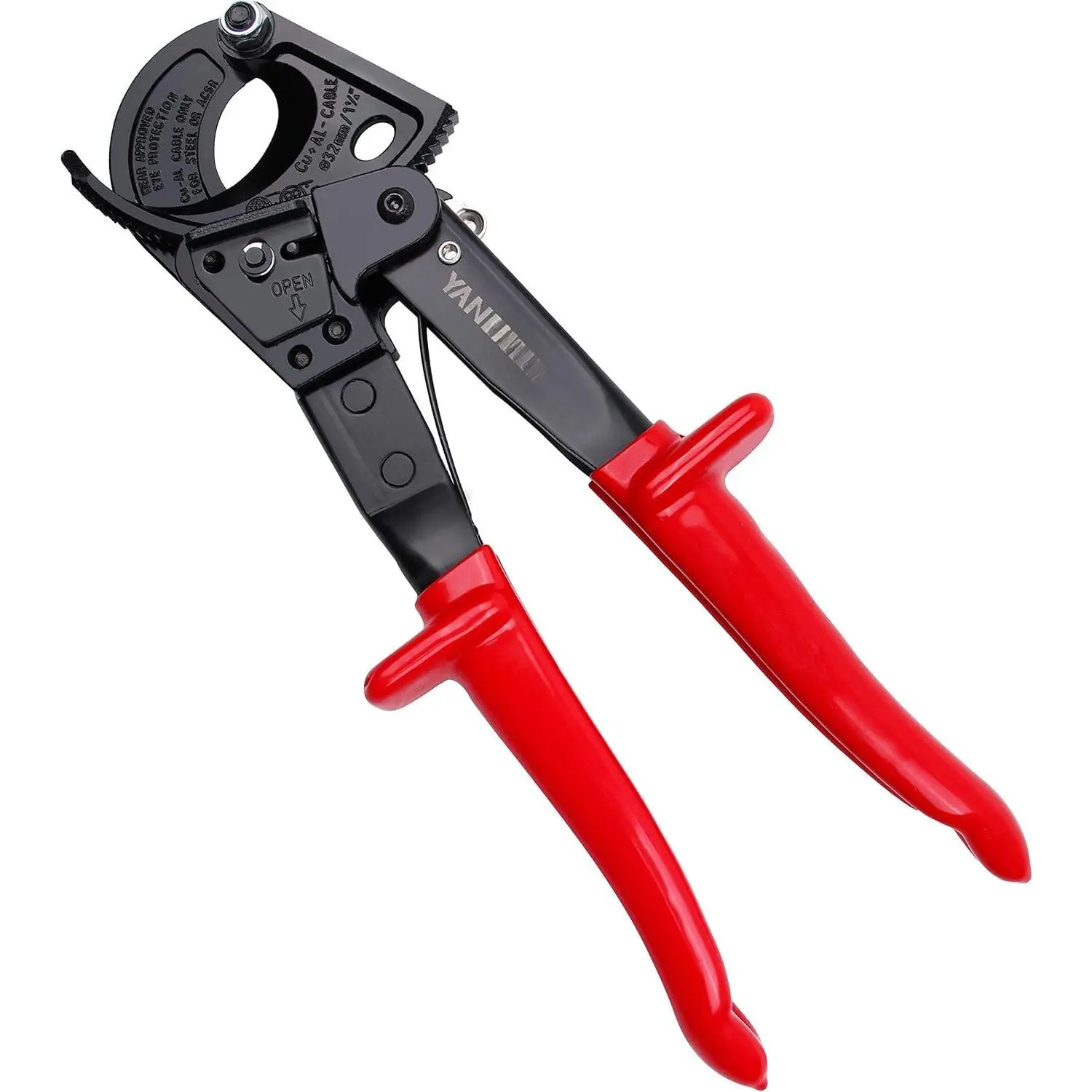 Heavy-Duty Copper Ratchet Pliers with Ratchet Action for Electrical Wires and Copper Cables Up to 240mm²