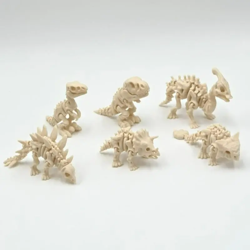 3D Printed Dinosaur Skeleton Model, Jurassic Era Fossil Replica, Home Office Decor, Collectible Animal Statue, Educational Gift