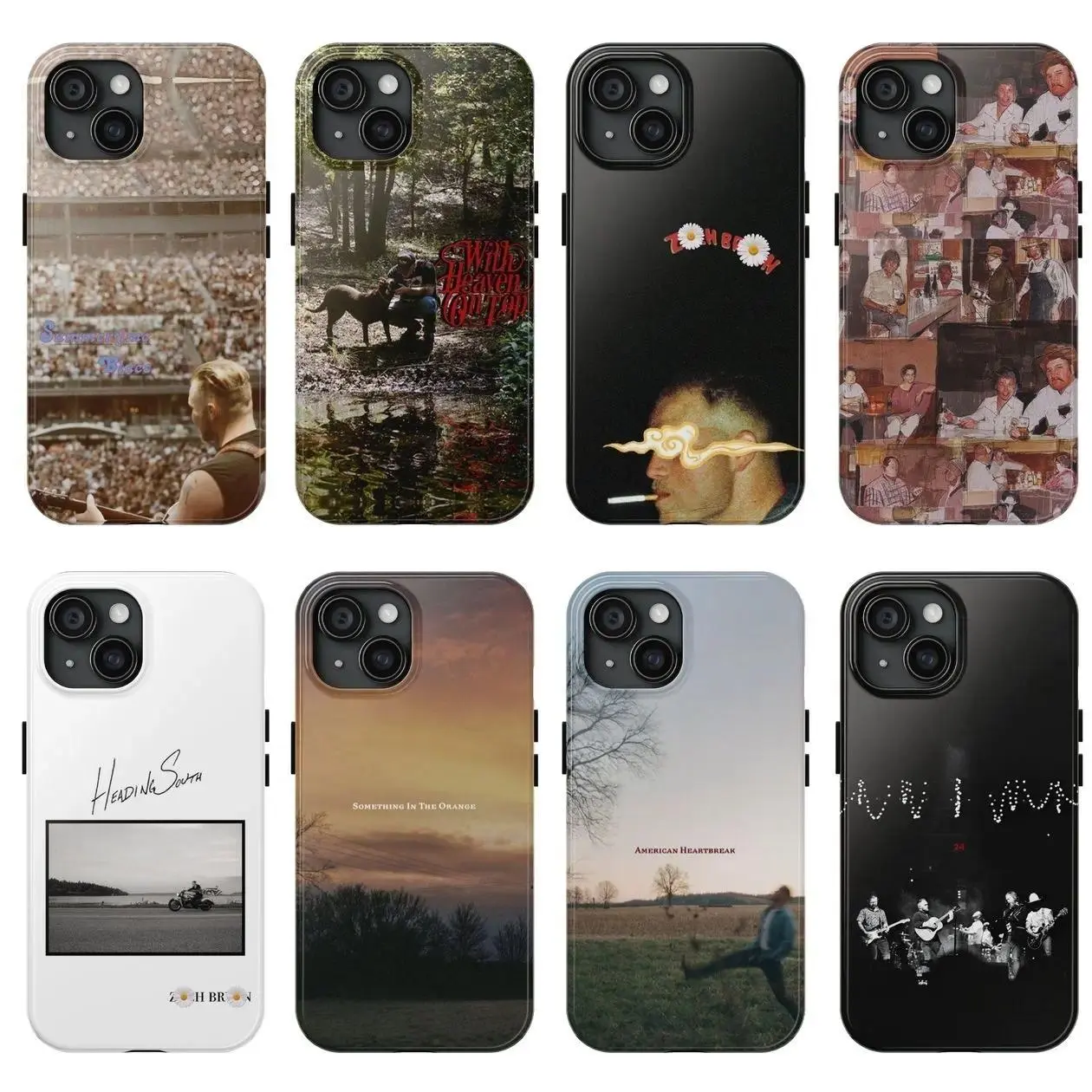ZB Album Inspired Phone Case with Country Folk Americana Road Trip Vibe Aesthetic, Protective Mobile Phone Accessory Suitable for iPhone 11-17 Pro Max/Plus, Samsung Galaxy S23-25, Protection, Accessories, Safety