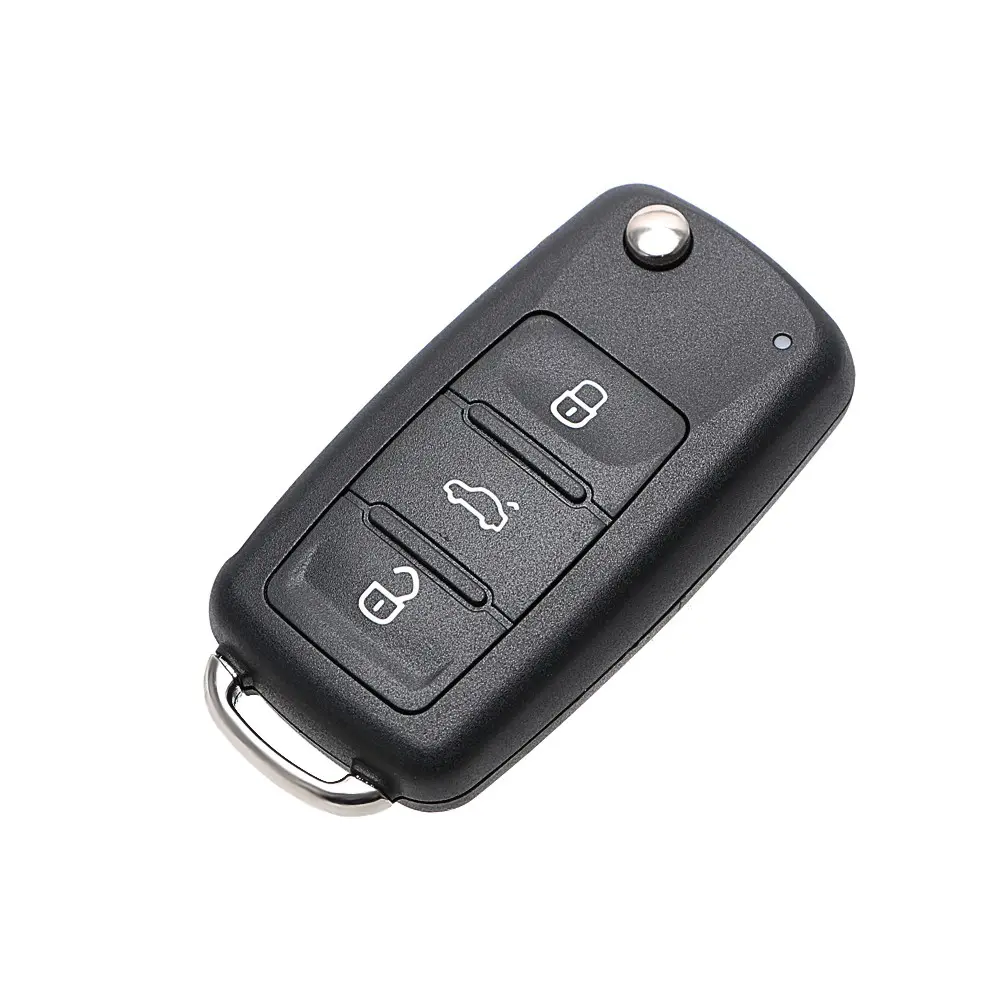 3 Buttons Flip Remote Car Key Shell Replacement for VW Volkswagen Car Key Accessories