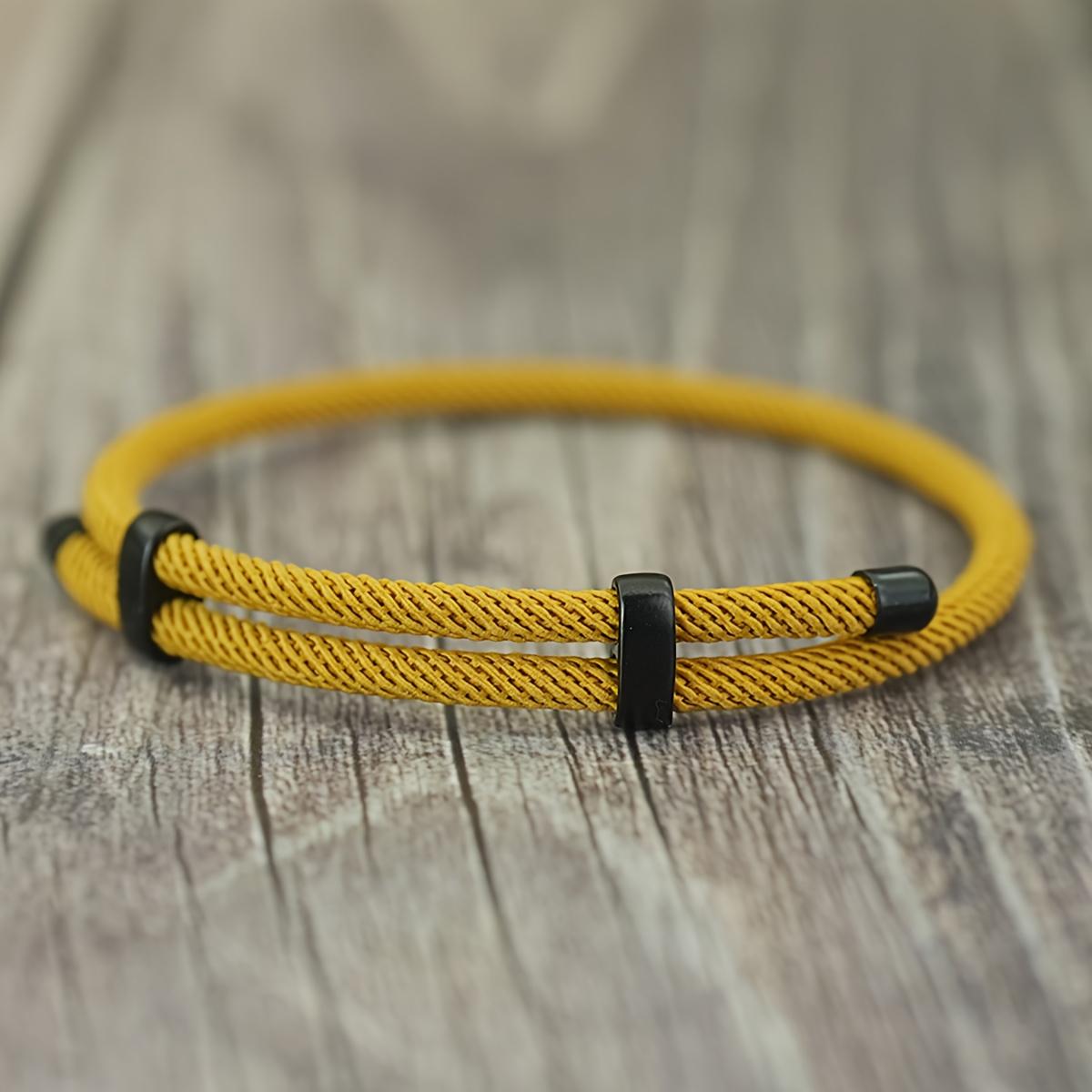 Minimalist 4mm Grade A Milan Rope Bracelet Men Sliding Adjustable Cord Bracelet Gift for Lover Jewelry Accessories