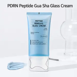 PDRN Peptide Gua Sha Lifting Gel Cream for Jawline Definition, Face Sculpting, Firming & Elasticity Care for Dry and Sagging Skin, Glass Skin Glow, At-Home Facial Care | Korean Skincare, Cosmetics