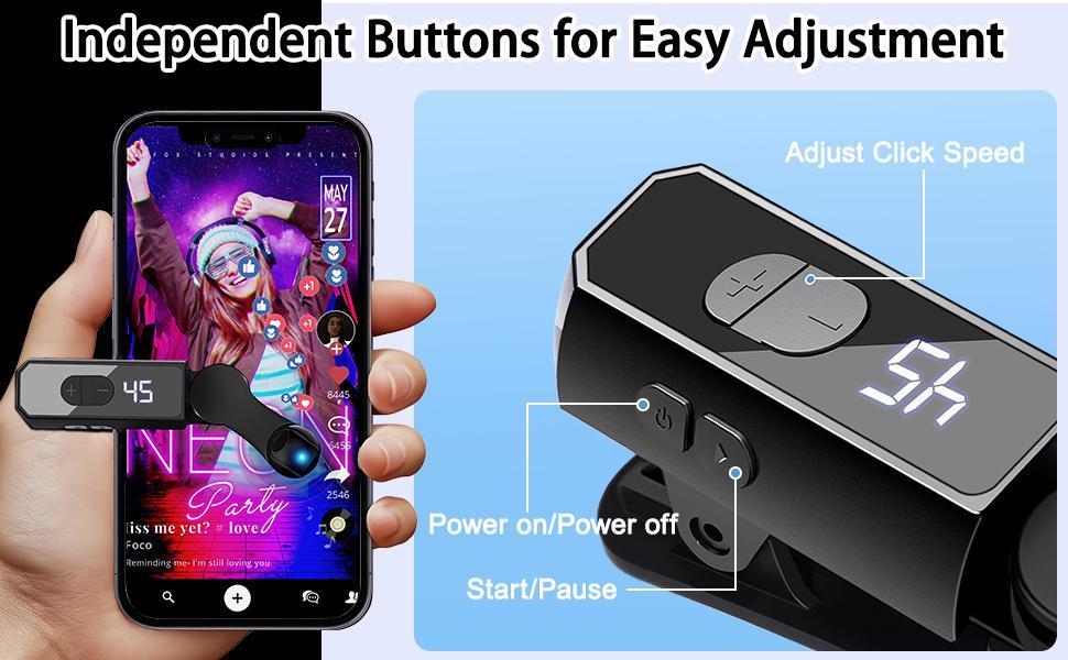 Upgrade Rechargeable version Automatic Clicker Auto Clicker Speed Tool ...