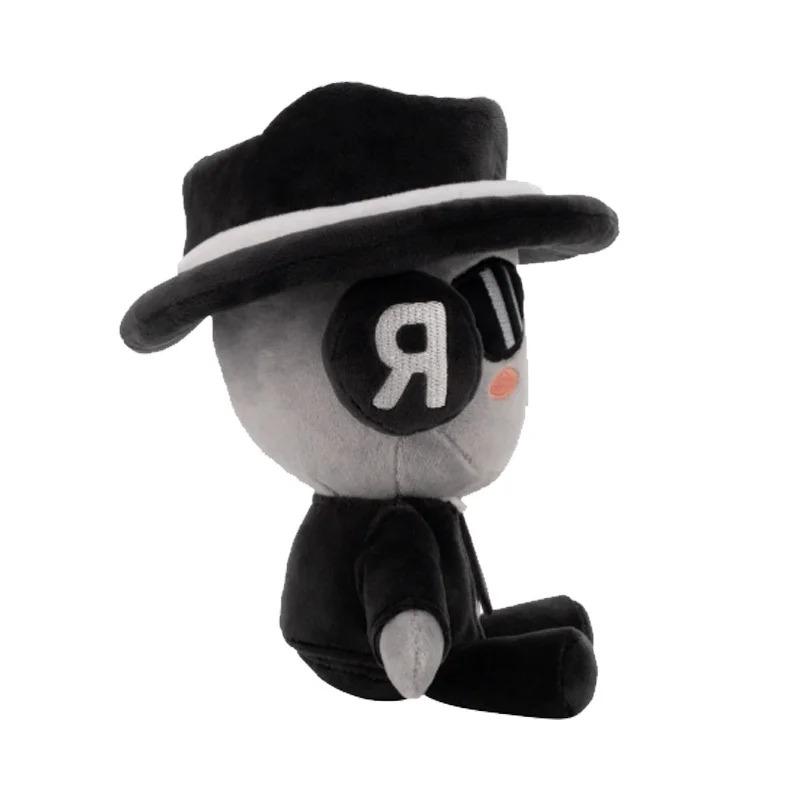 Forsaken Chance Plush Doll, Roblox Game Character Stuffed Toy, Cute Black Suit Agent Plushie, Perfect Gift for Game Fans & Kids