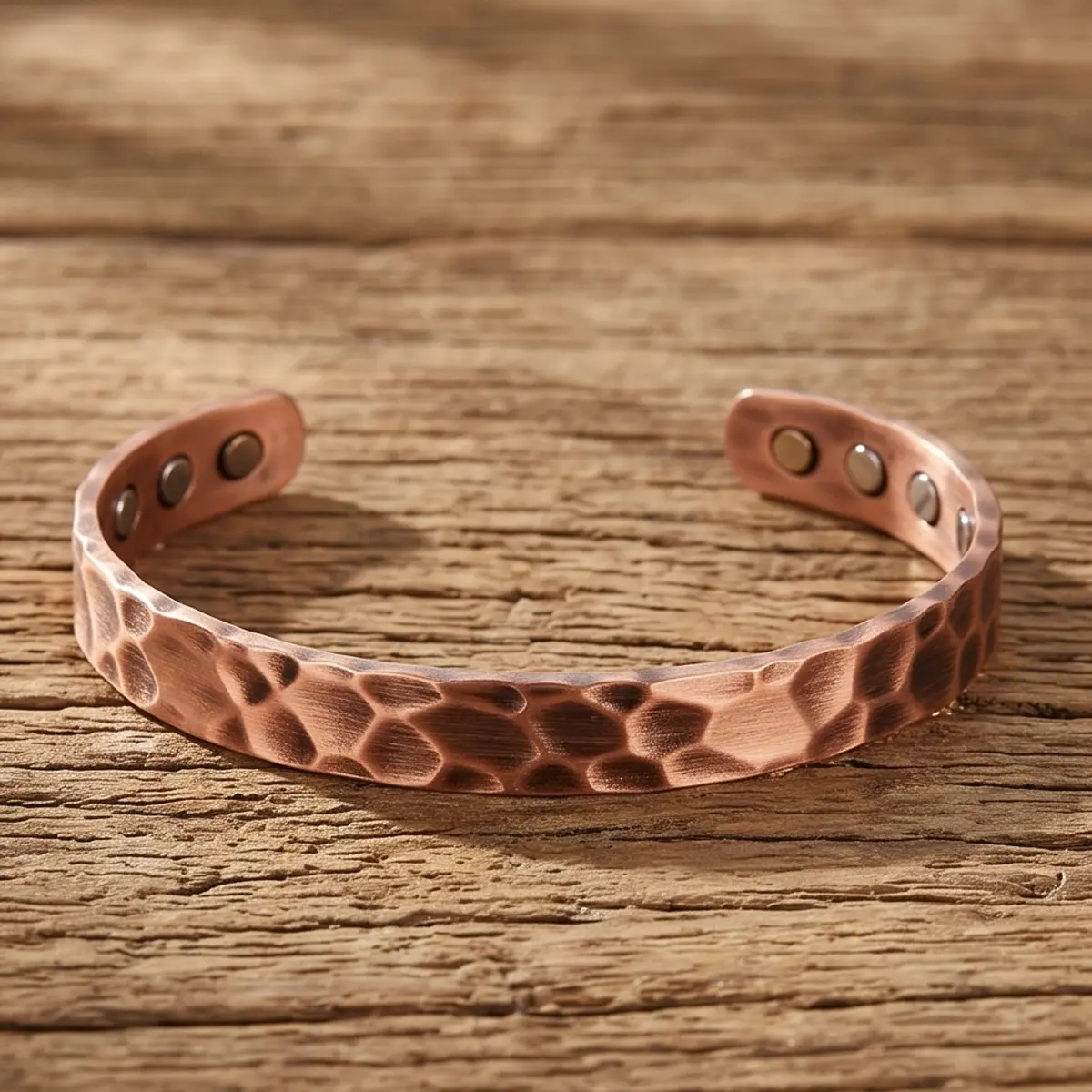 Pure Copper Magnetic Bracelet for Men and Women, 99.9% Solid Copper Adjustable Cuff Bracelet, Fashion Jewelry Gift Box Included